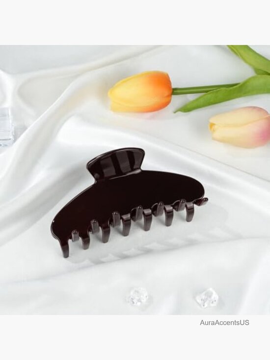 Large Acetate Hair Claw Clip 4 Inch Strong Hold Y2K main image 4